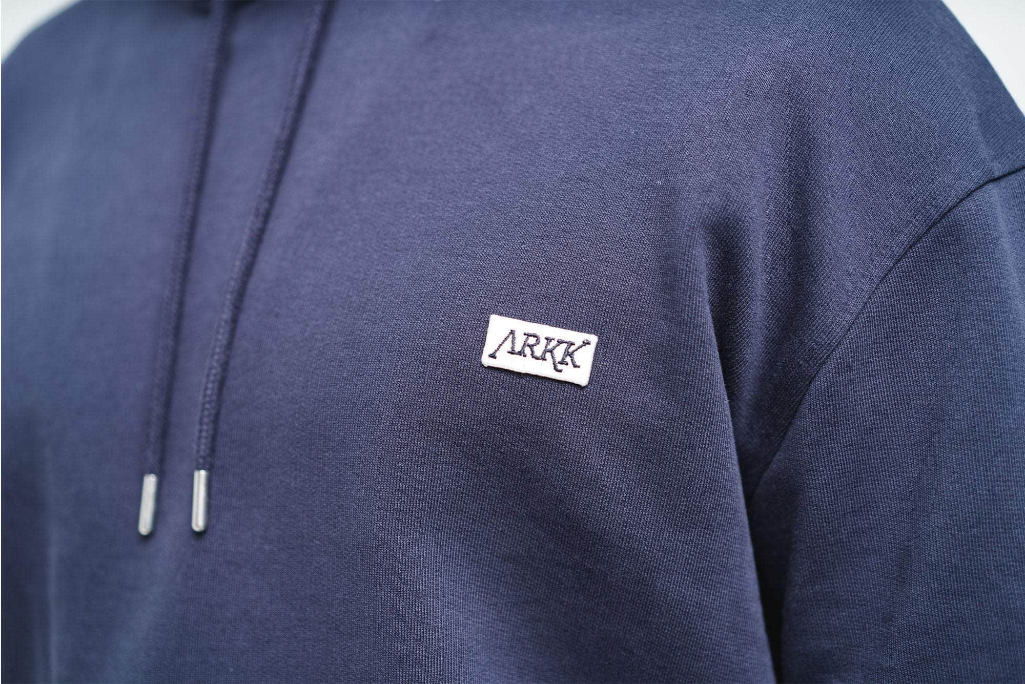 ARKK Apparel ARKK Box Logo Hoodie | Maritime Blue Hoodie